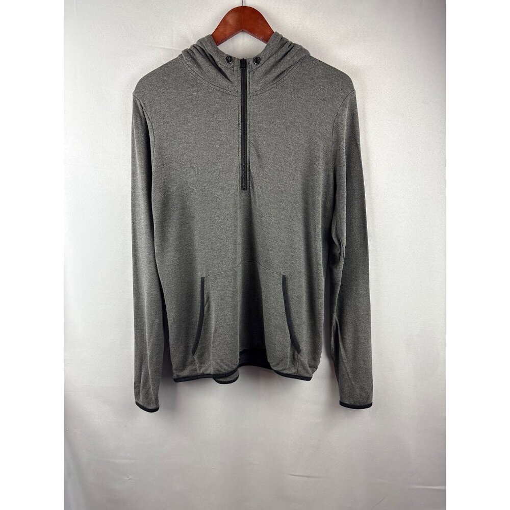 Threads 4 Thought Medium Gray Half-Zip Hoodie - image 2